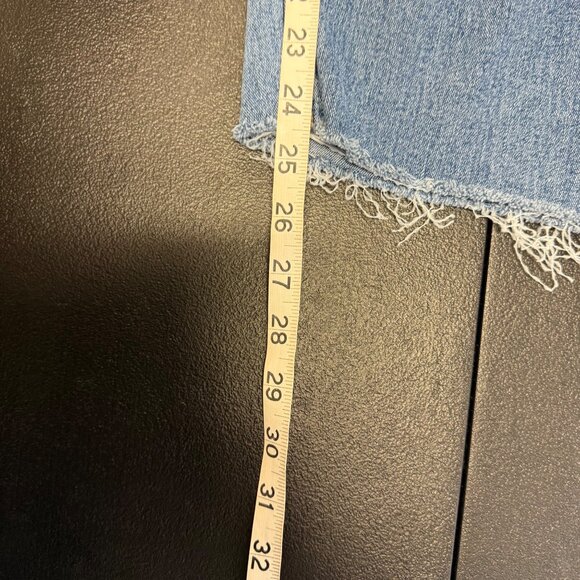 Jordache Womens Paperbag High-Waisted Jeans Size Large 31”W Raw Hem Medium Wash - Picture 5 of 14